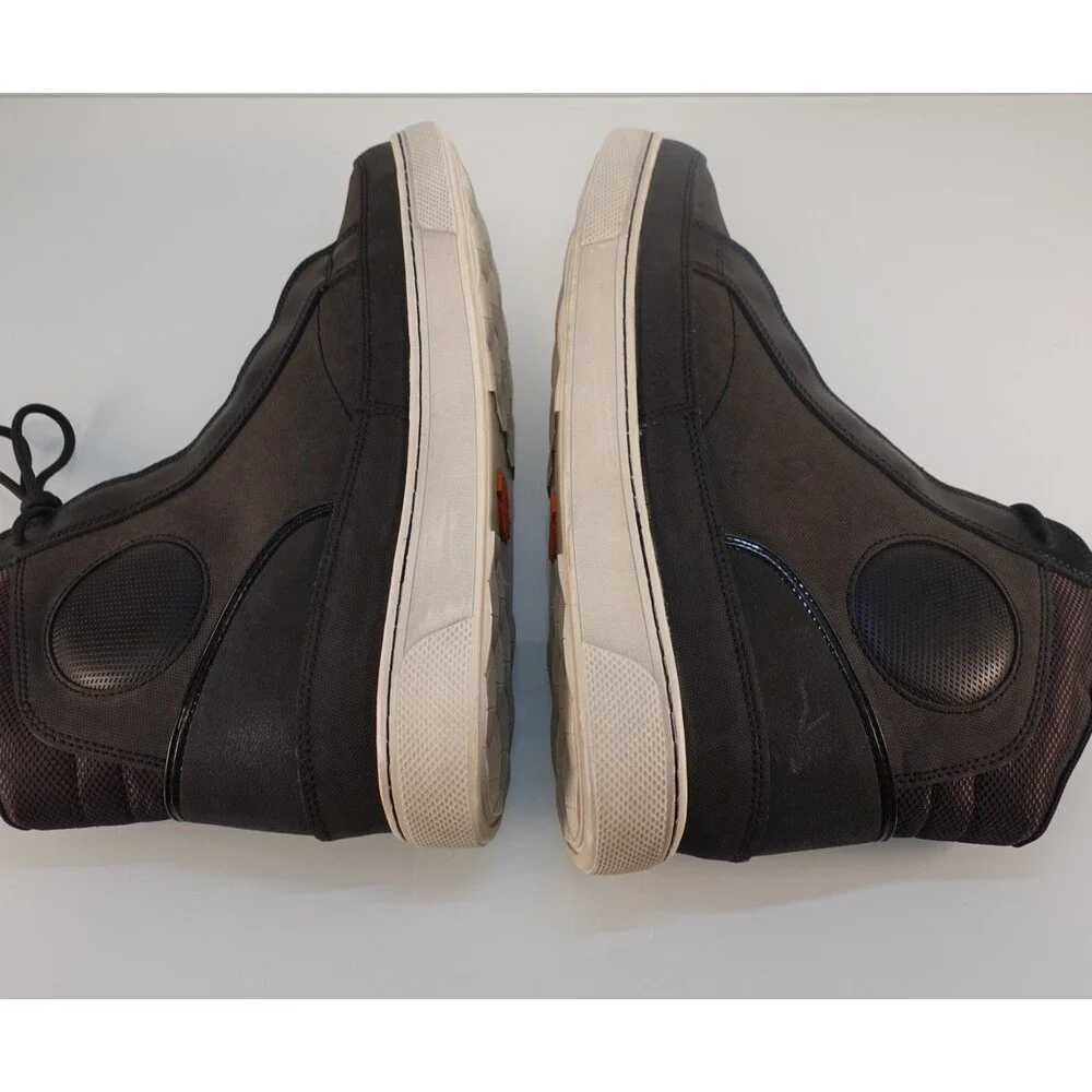 Harley-Davidson Men's Vardon Black Waterproof Leather Riding Sneakers D96175 12M